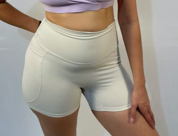 SportyChic Sandy Cream Shorts