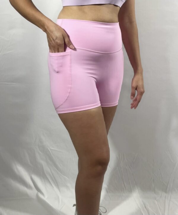 SportyChic Blush Pink Shorts - Image 2