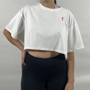 SportyChic Loose Fit Top- White