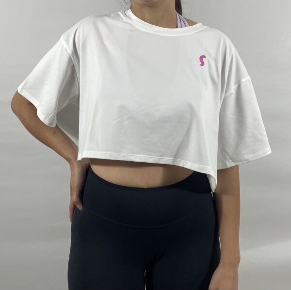 SportyChic Loose Fit Top- White